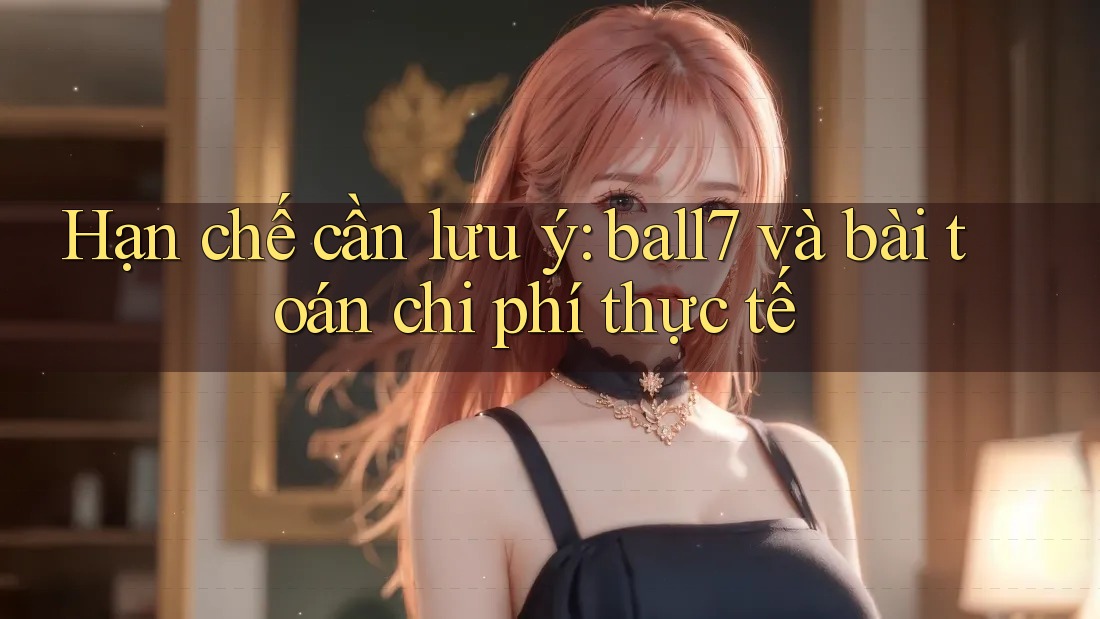 Hạn chế cần lưu ý: ball7 và bài toán chi phí thực tế Hạn chế cần lưu ý: ball7 và bài toán chi phí thực tế